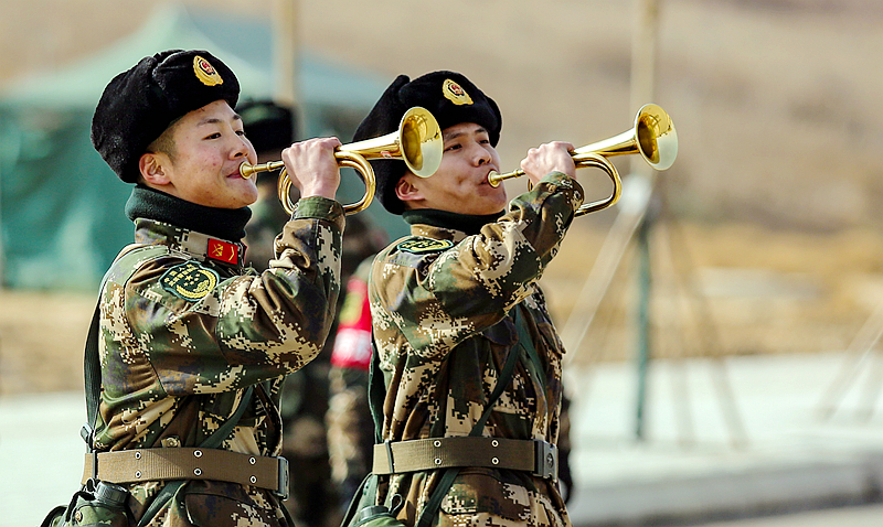 開訓(xùn)！武警甘肅省總隊(duì)拉開新年度軍事訓(xùn)練戰(zhàn)幕（組圖）