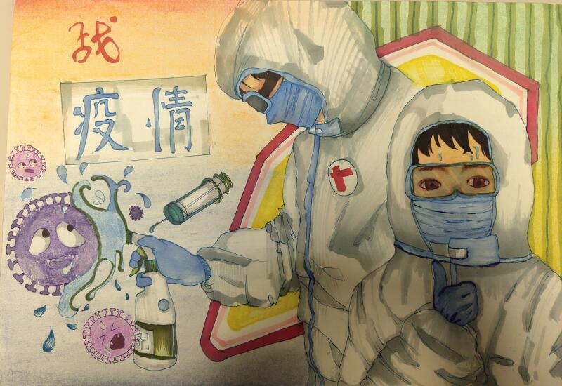 “疫情當(dāng)前，孩子們有‘畫’說”作品展播（三十五）