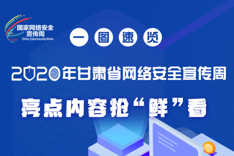 一圖速覽2020年甘肅省網(wǎng)絡(luò)安全宣傳周，亮點(diǎn)內(nèi)容搶“鮮”看！
