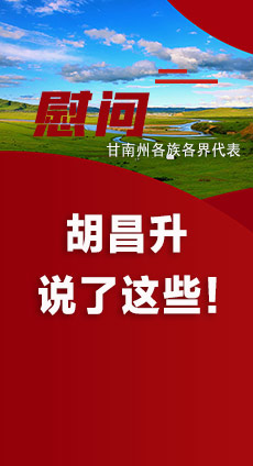  圖解|慰問甘南州各族各界代表 胡昌升說了這些！