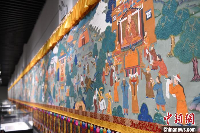 8月20日，“塔影河聲吉祥千年——涼州會盟暨蘭州與武威文物聯(lián)展”在蘭州市博物館開展。戴文昌 攝