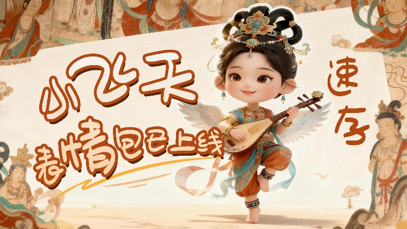 【何以中國(guó)·壁畫里的中國(guó)】小飛天表情包已上線，速存！